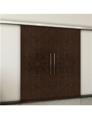 Holzschiebetür Slim-Line - Wenge  Model 4082-2