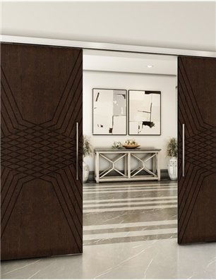 Holzschiebetür Slim-Line - Wenge  Model 4084