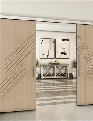 Holzschiebetür Slim-Line - Eiche  Model 4019