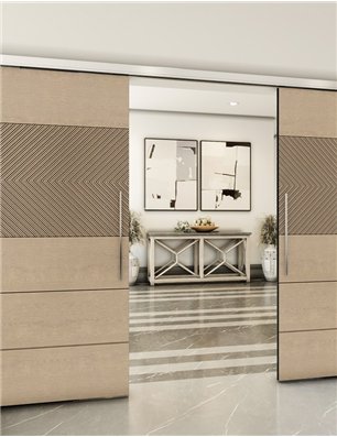 Holzschiebetür Slim-Line - Eiche  Model 4020
