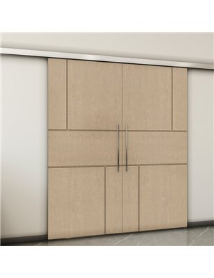 Holzschiebetür Slim-Line - Eiche  Model 4027-2