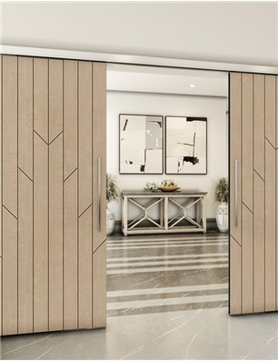 Holzschiebetür Slim-Line - Eiche  Model 4039