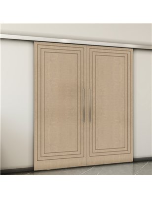 Holzschiebetür Slim-Line - Eiche  Model 4041-2