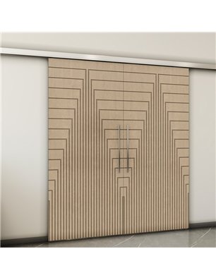 Holzschiebetür Slim-Line - Eiche  Model 4052-2