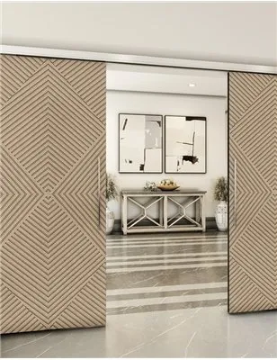 Holzschiebetür Slim-Line - Eiche Model 4054