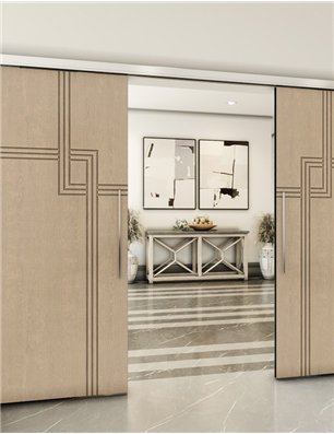 Holzschiebetür Slim-Line - Eiche  Model 4059