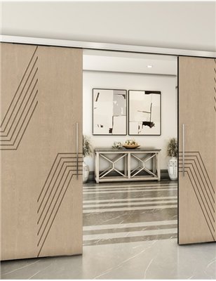 Holzschiebetür Slim-Line - Eiche  Model 4060