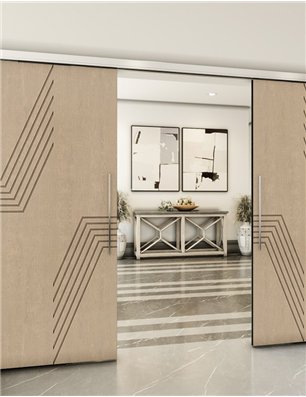 Holzschiebetür Slim-Line - Eiche  Model 4060