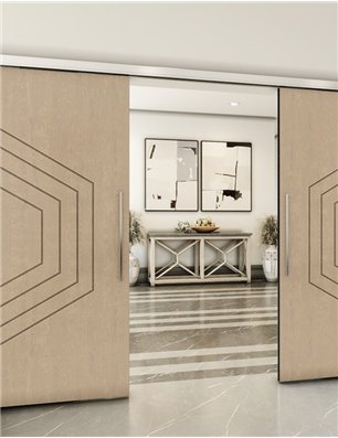Holzschiebetür Slim-Line - Eiche  Model 4072