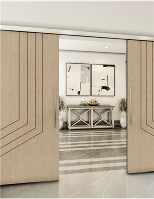 Holzschiebetür Slim-Line - Eiche  Model 4073