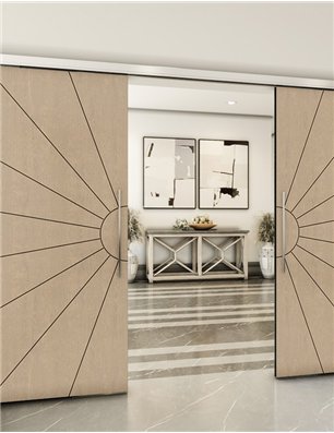 Holzschiebetür Slim-Line - Eiche  Model 4074