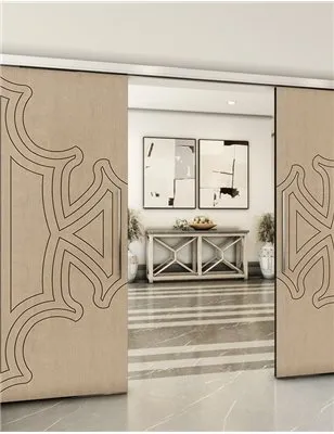 Holzschiebetür Slim-Line - Eiche Model 4086