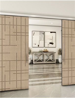 Holzschiebetür Slim-Line - Eiche  Model 4087