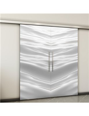 Holzschiebetür Slim-Line - Weiss 3D  Model 4003-2