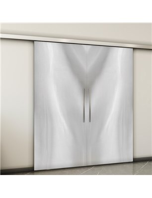 Holzschiebetür Slim-Line - Weiss 3D  Model 4009-2