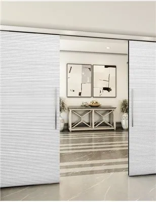 Holzschiebetür Slim-Line - Weiss 3D Model 4015