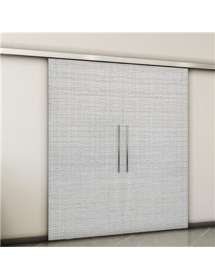 Holzschiebetür Slim-Line - Weiss 3D  Model 4016-2