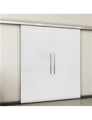 Holzschiebetür Slim-Line - Weiss 3D  Model 4019-2