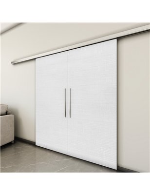Holzschiebetür Slim-Line - Weiss 3D  Model 4019-3