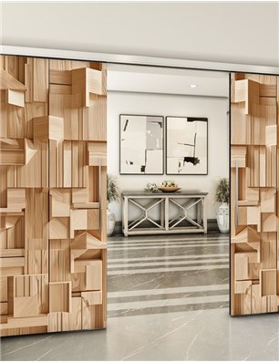 Holzschiebetür Slim-Line - Holzkunst  Model 4001