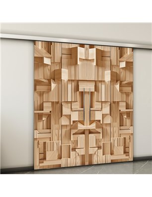 Holzschiebetür Slim-Line - Holzkunst  Model 4001-2