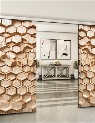 Holzschiebetür Slim-Line - Holzkunst  Model 4006