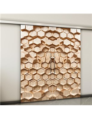 Holzschiebetür Slim-Line - Holzkunst  Model 4006-2