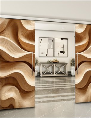 Holzschiebetür Slim-Line - Holzkunst  Model 4008