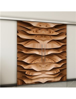 Holzschiebetür Slim-Line - Holzkunst  Model 4011-2