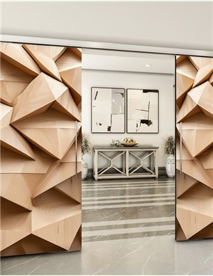 Holzschiebetür Slim-Line - Holzkunst  Model 4015