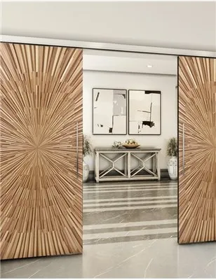 Holzschiebetür Slim-Line - Holzkunst Model 4019