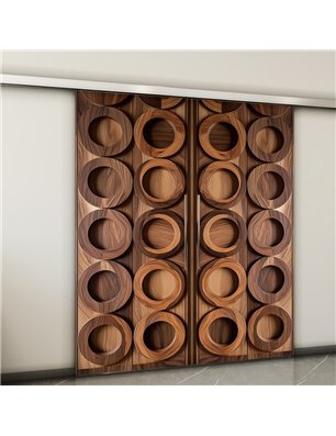 Holzschiebetür Slim-Line - Holzkunst  Model 4046-2