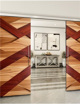 Holzschiebetür Slim-Line - Holzkunst  Model 4060
