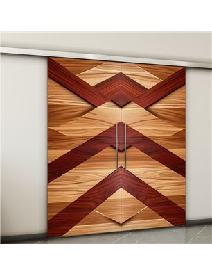 Holzschiebetür Slim-Line - Holzkunst  Model 4060-2