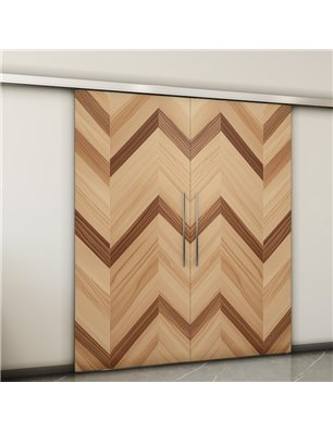 Holzschiebetür Slim-Line - Holzkunst  Model 4074-2