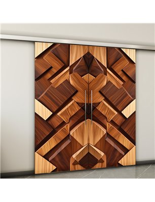 Holzschiebetür Slim-Line - Holzkunst  Model 4075-2