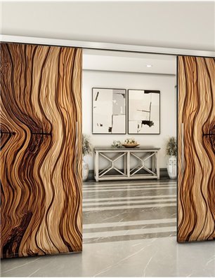 Holzschiebetür Slim-Line - Holzkunst  Model 4092