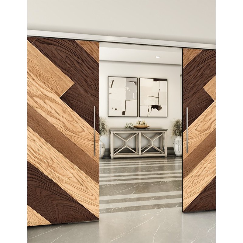 Holzschiebetür Slim-Line - Holzkunst Model 4098 Holzschiebetür Slim-Line - Holzkunst Model 4098