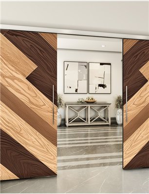 Holzschiebetür Slim-Line - Holzkunst  Model 4098
