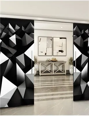 Holzschiebetür Slim-Line - Geometrie Model 4004