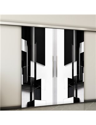 Holzschiebetür Slim-Line - Geometrie  Model 4028-2