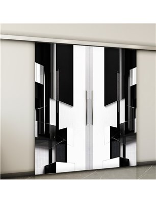 Holzschiebetür Slim-Line - Geometrie  Model 4028-2