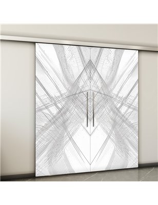 Holzschiebetür Slim-Line - Geometrie  Model 4040-2