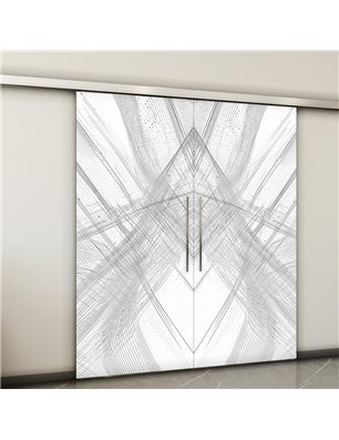 Holzschiebetür Slim-Line - Geometrie  Model 4040-2