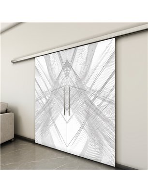 Holzschiebetür Slim-Line - Geometrie  Model 4040-3