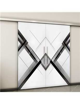 Holzschiebetür Slim-Line - Geometrie  Model 4044-2