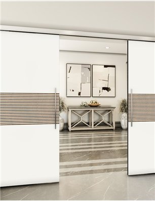 Holzschiebetür Slim-Line - Design-Linien  Model 4015