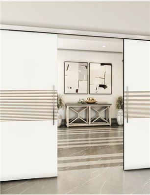 Holzschiebetür Slim-Line - Design-Linien  Model 4018