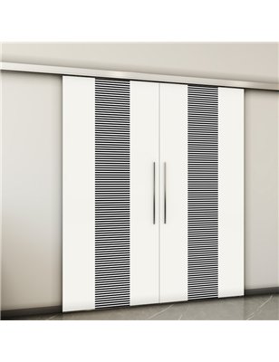 Holzschiebetür Slim-Line - Design-Linien  Model 4025-2