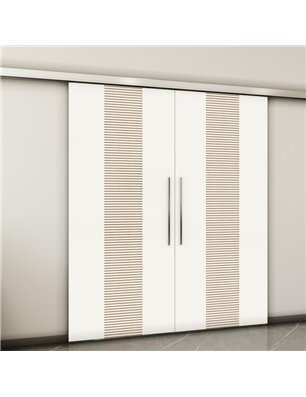 Holzschiebetür Slim-Line - Design-Linien  Model 4026-2